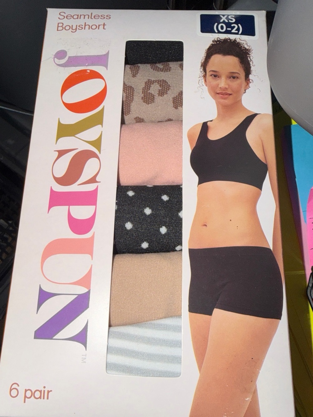 💜Joyspun Seamless Boyshort Panties 6Pack Size:XS(0-2)